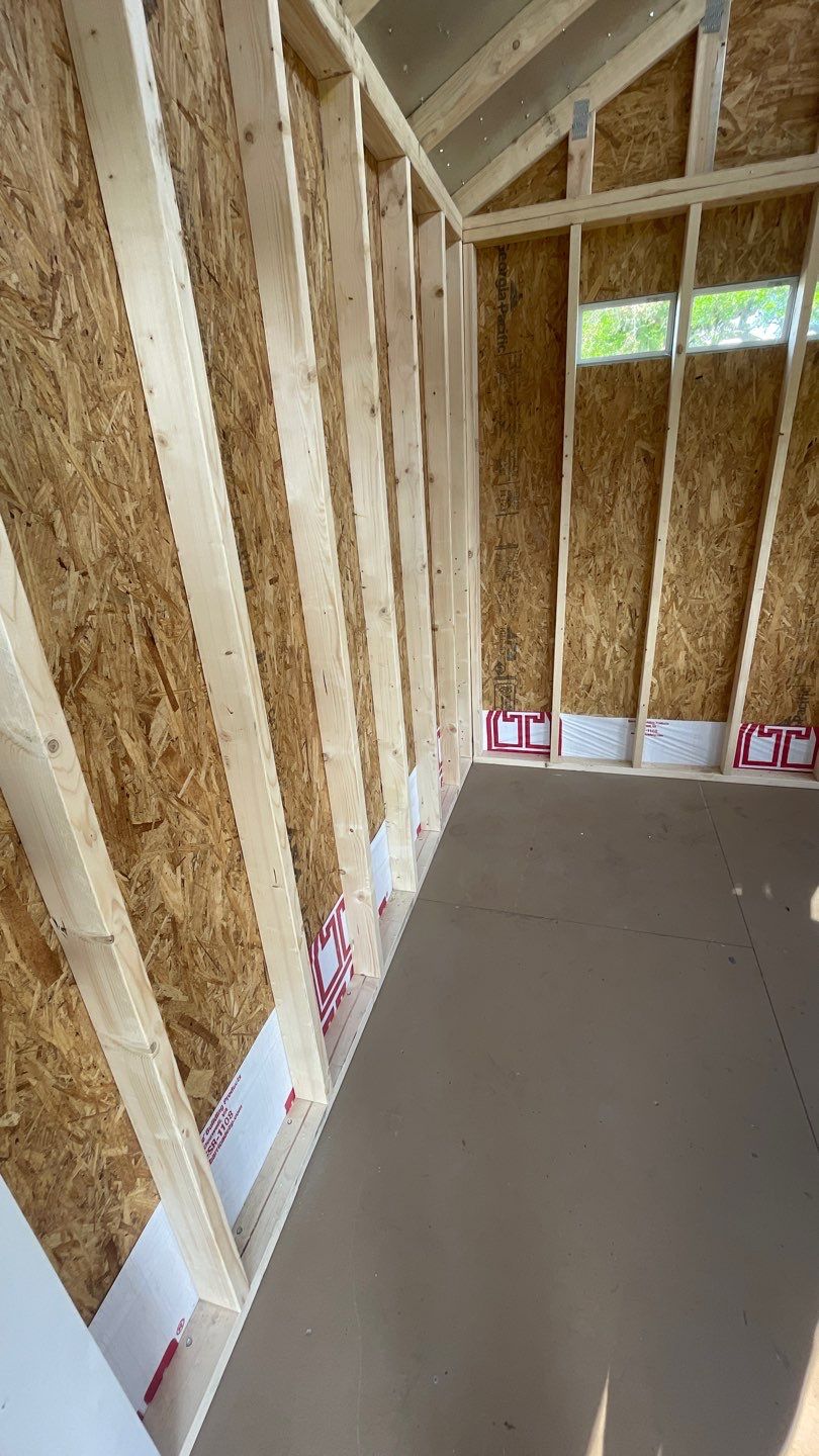 Outdoor Office Shed Interior Remodel in Longwood: From Drywall to Paint by HandyMangum