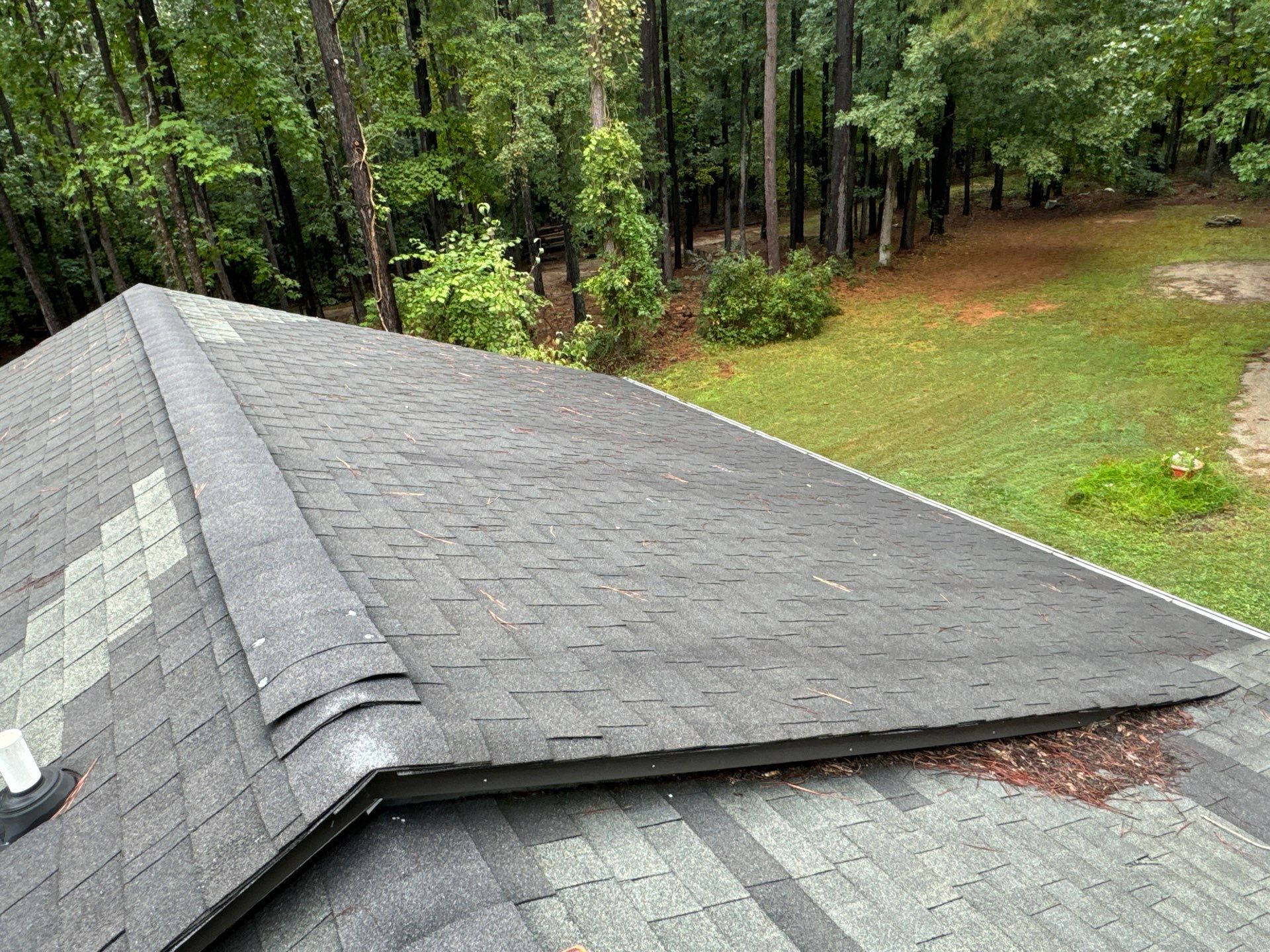 Architectural Shingle Roof Replacement and Chimney Flashing in Amelia Court House by Cade Construction
