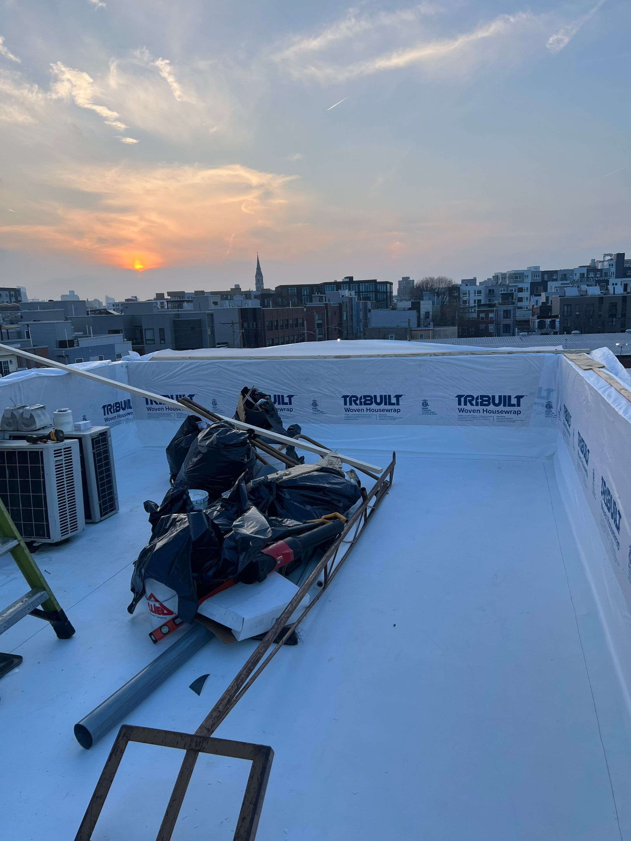 Flat Roof Replacement and Custom Roof Deck Installation in Philadelphia by Hybrid Roofing And Renovations