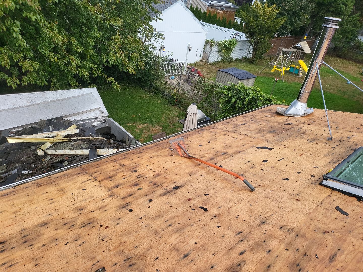 Residential Roofing Installation using Owens Corning TruDefinition Sierra Gray by A Plus Exterior