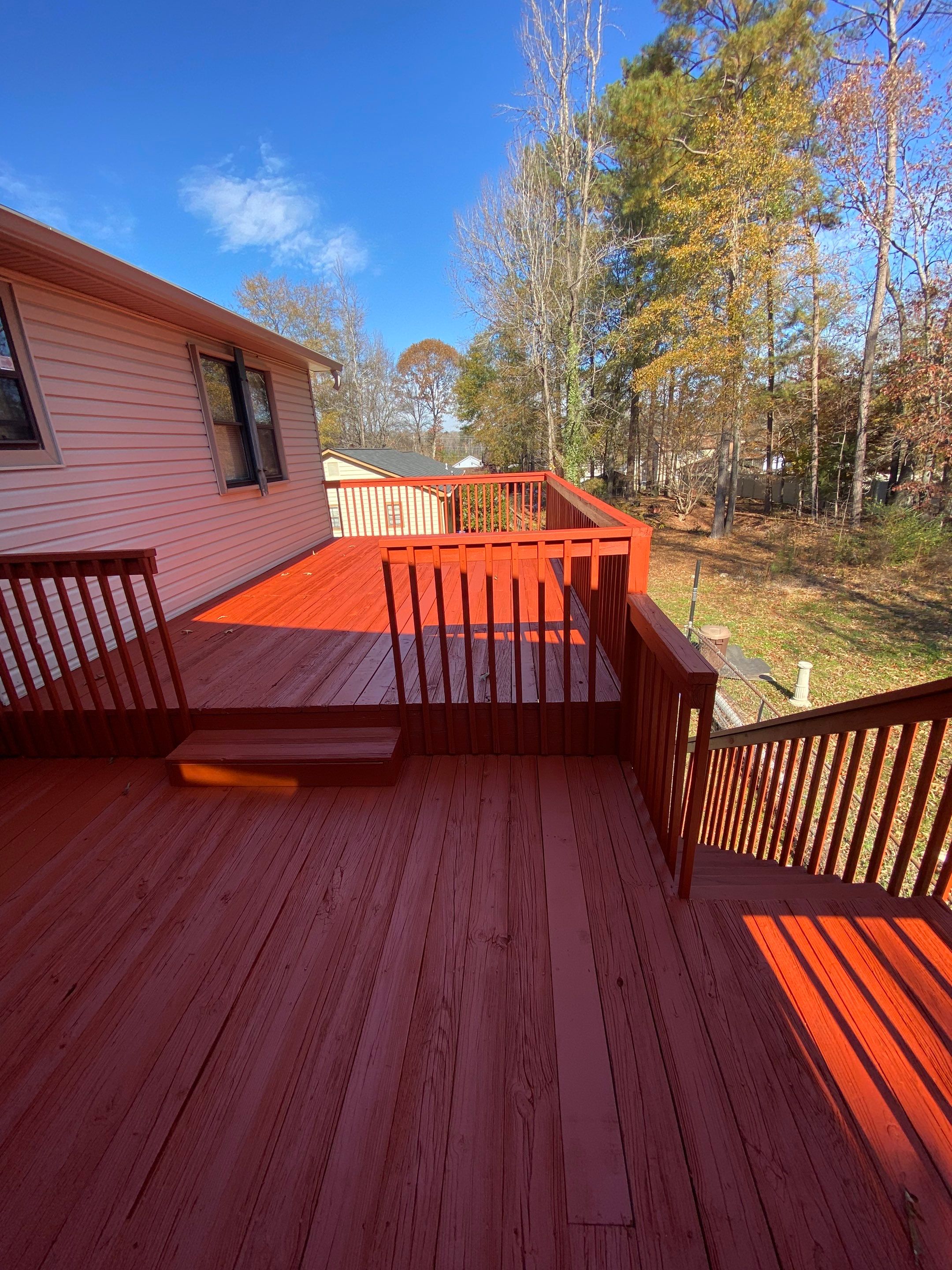 Exterior Painting and Deck Staining Project in Lithia Springs by Swift Home Renovations