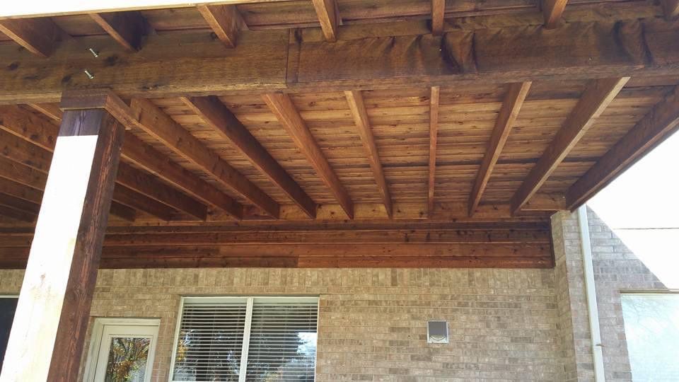 Beautiful Patio Cover Installation for a current Client by First United Roofing & Construction