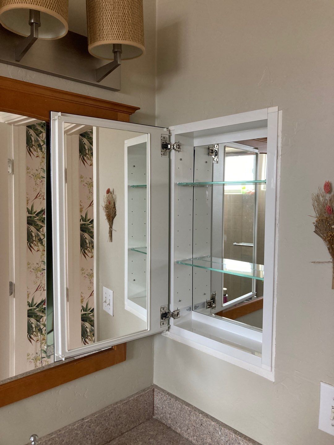 Replace Medicine Cabinets & Clean Dryer Ducting by Andre Handyman