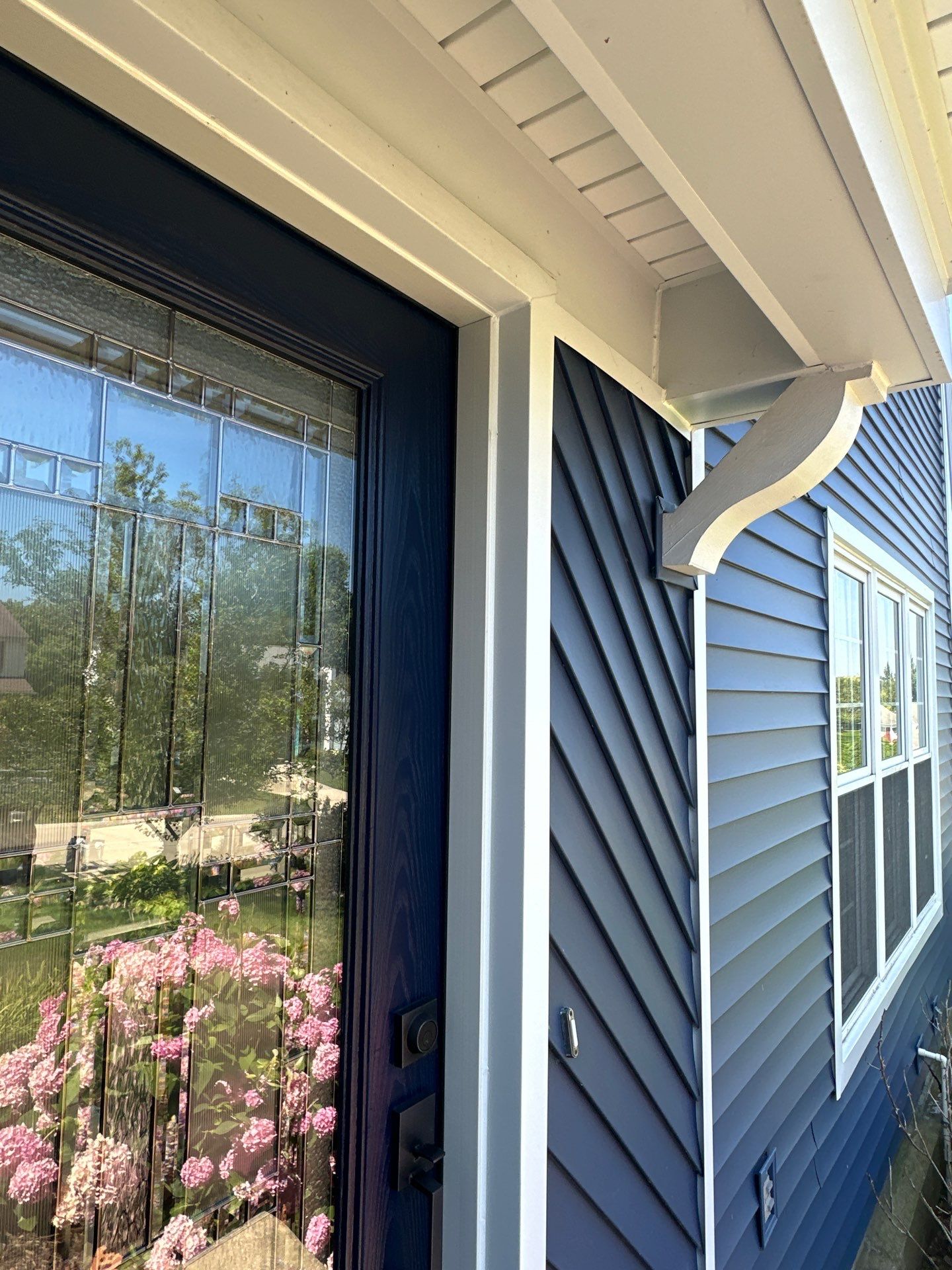Siding Replacement using Certainteed Restoration Classic D4 Midnight Blue by 180 Contractors