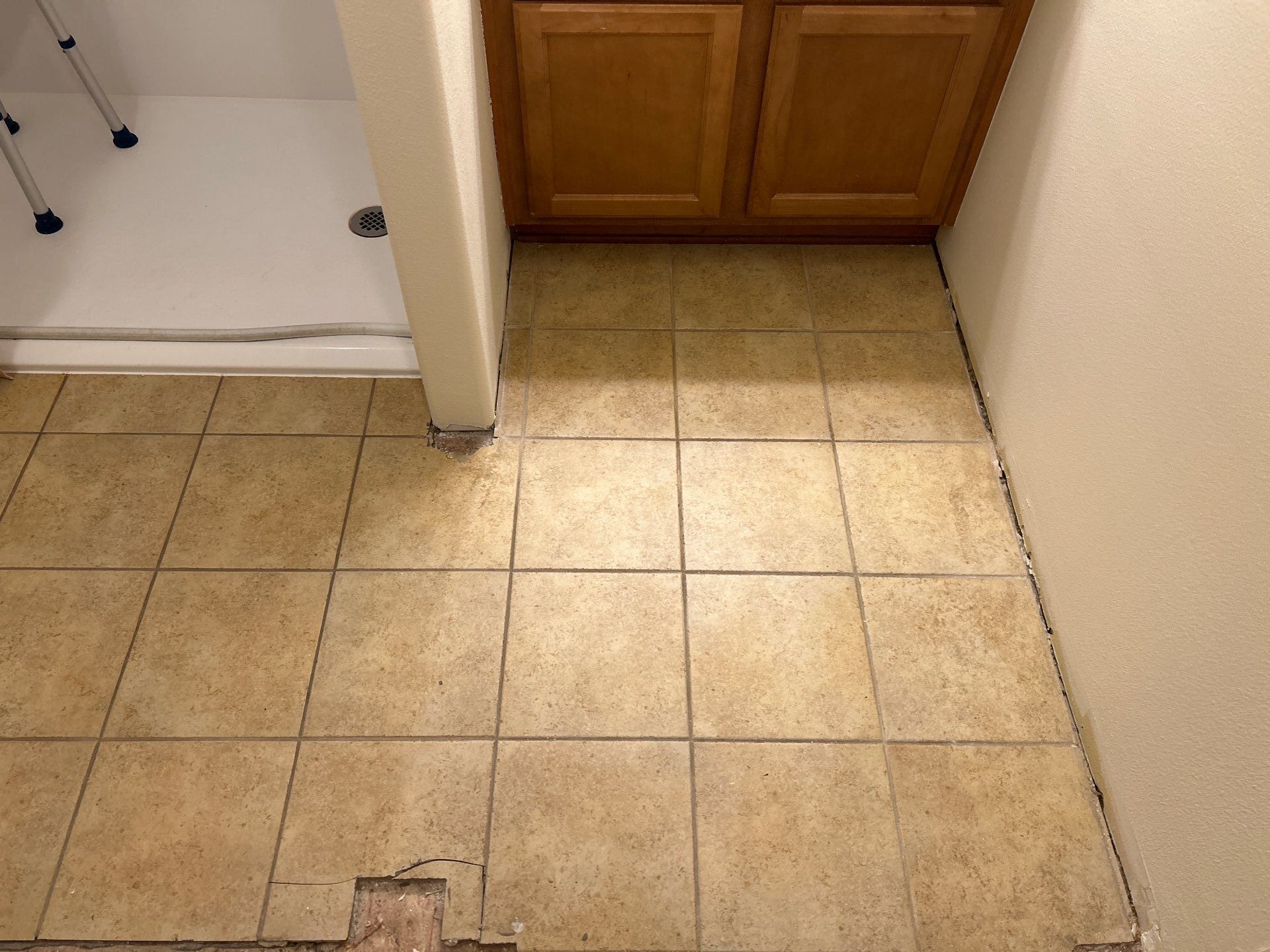 Bathroom flooring upgrade by Handyman State LLC