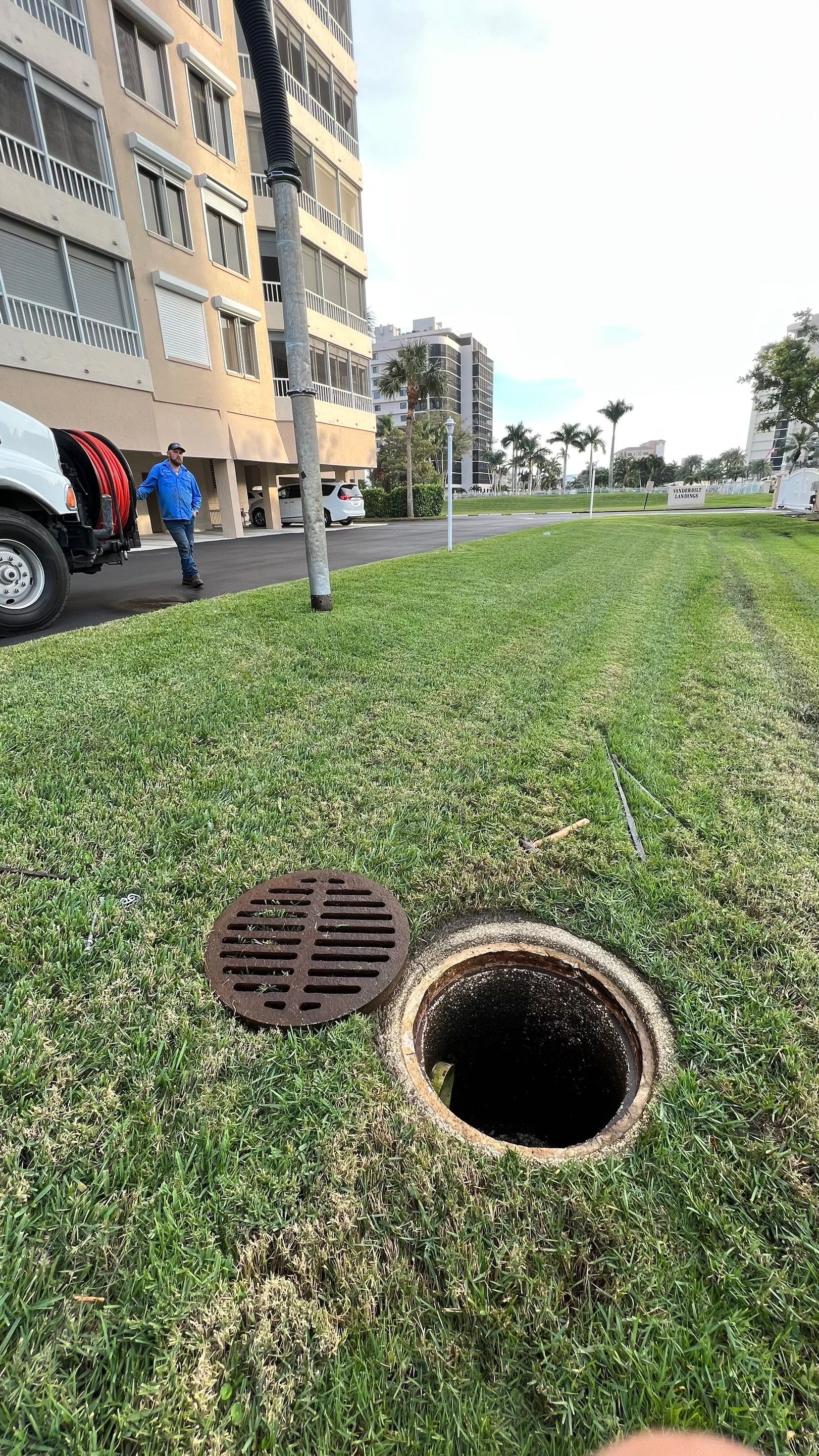 Condo Storm Water System Cleaning and Maintenance From Hurricane Ian by APS Power & Water