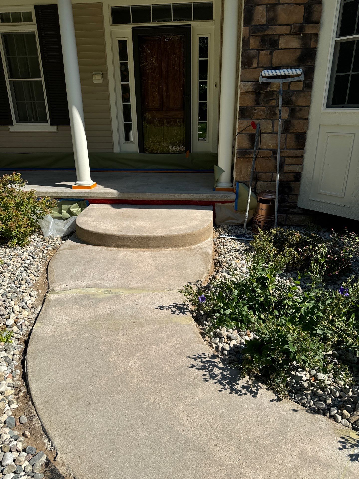 Residential Epoxy Floor Installation and Concrete Staining in Whitehall by Gordon Painting