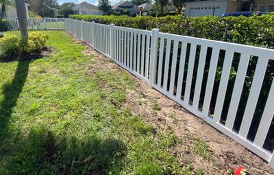 Vinyl Picket Fence Installation using Vinyl Picket Fence