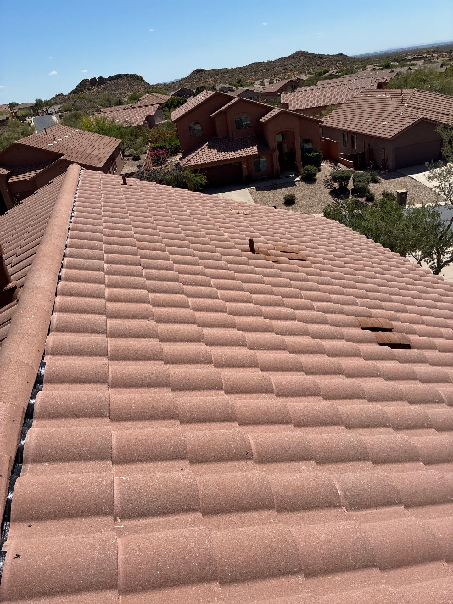 Tile Reset using Concrete Tiles in Gold Canyon by Weather-Tite Roofing