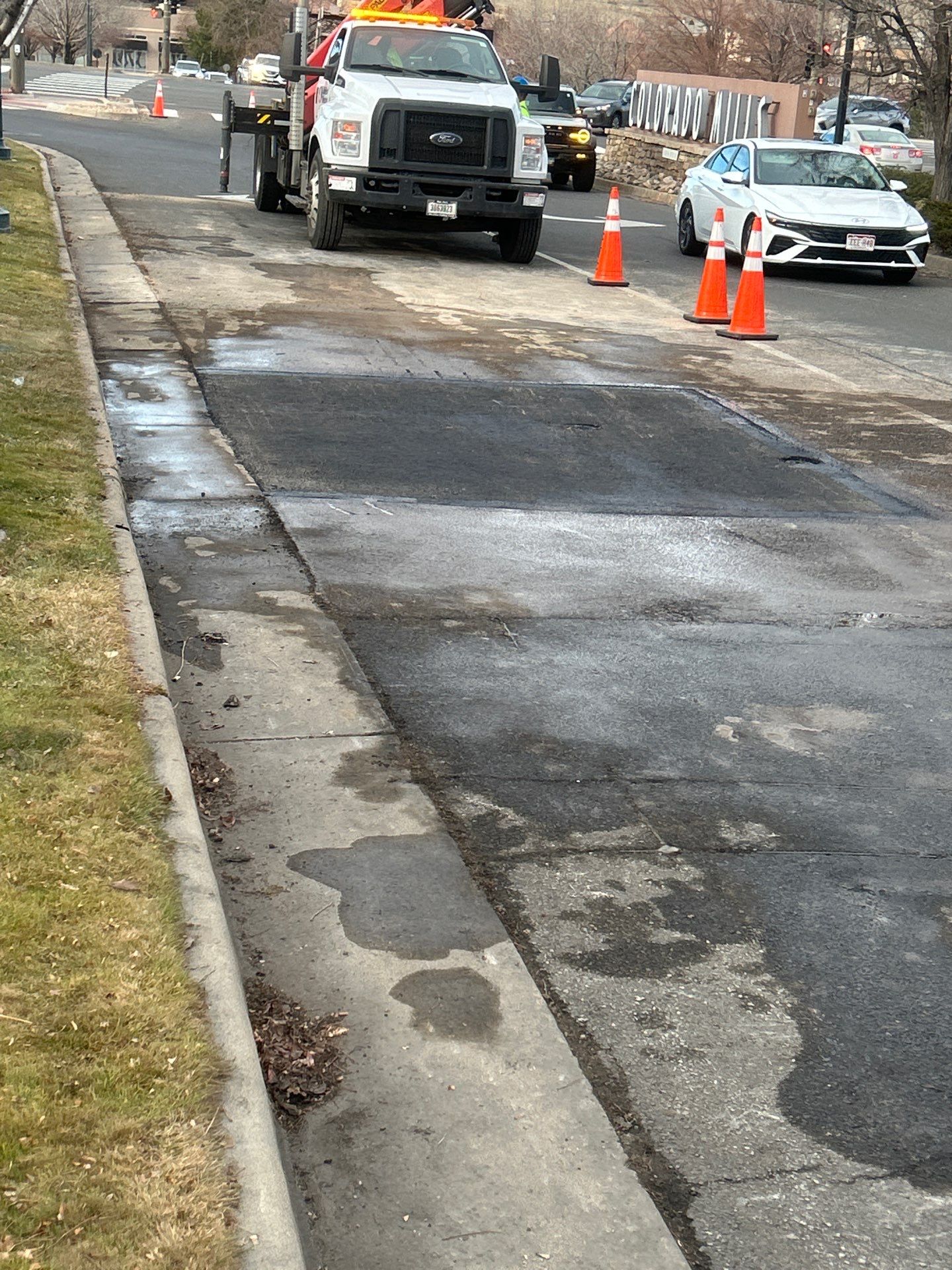 Asphalt Patching for underground project Colorado Mills by DMH Site Services