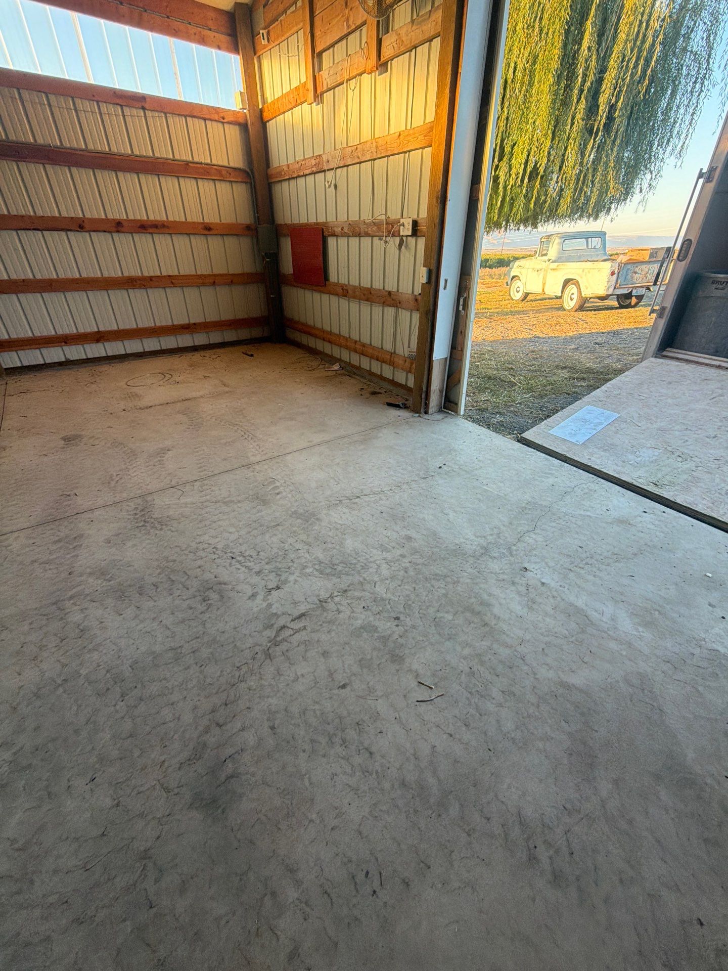 Pole Barn Shop Floor Coating and Concrete Repair in Royal City by Croc Coatings, LLC