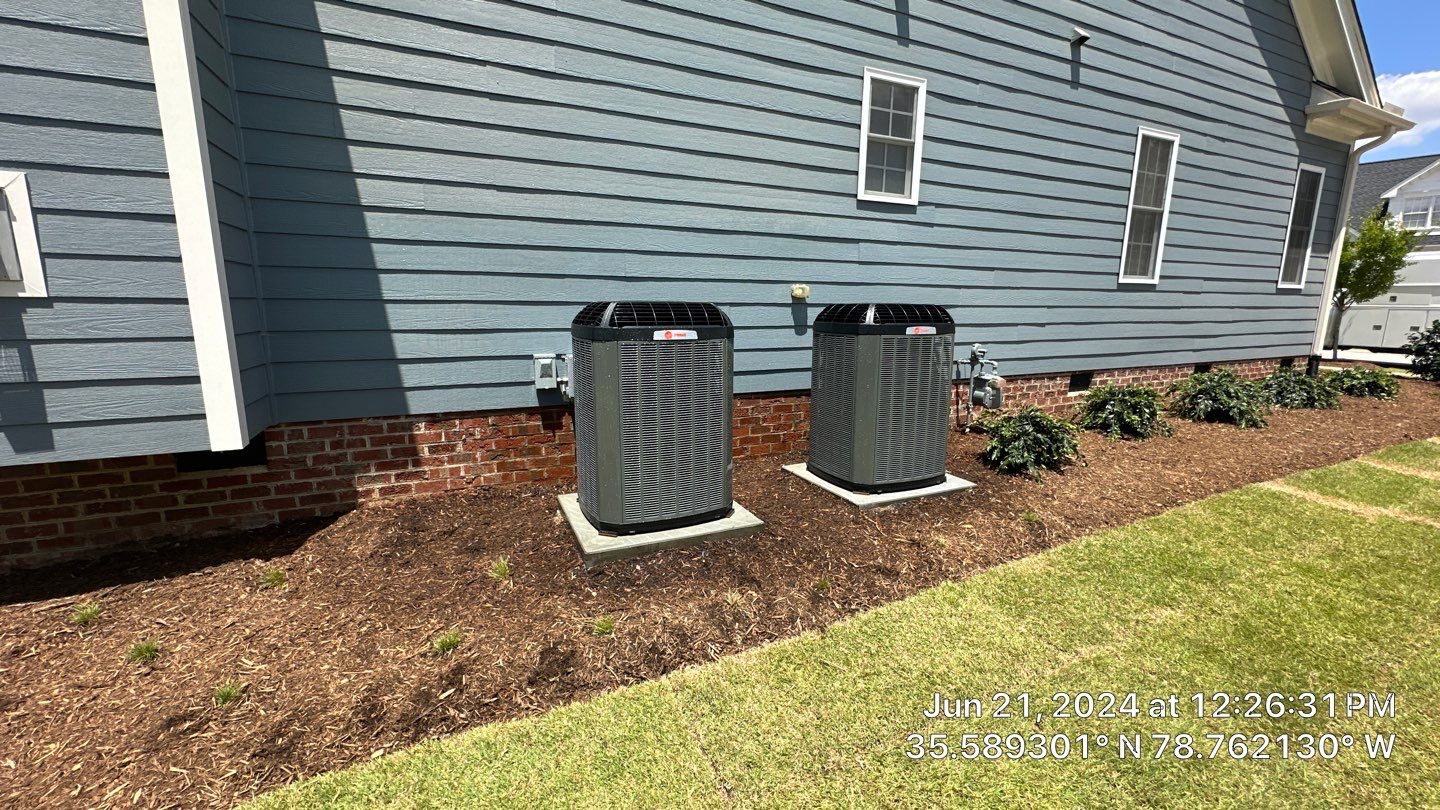 2 Trane XV20i Split System Install by Nick's Mechanical LLC.