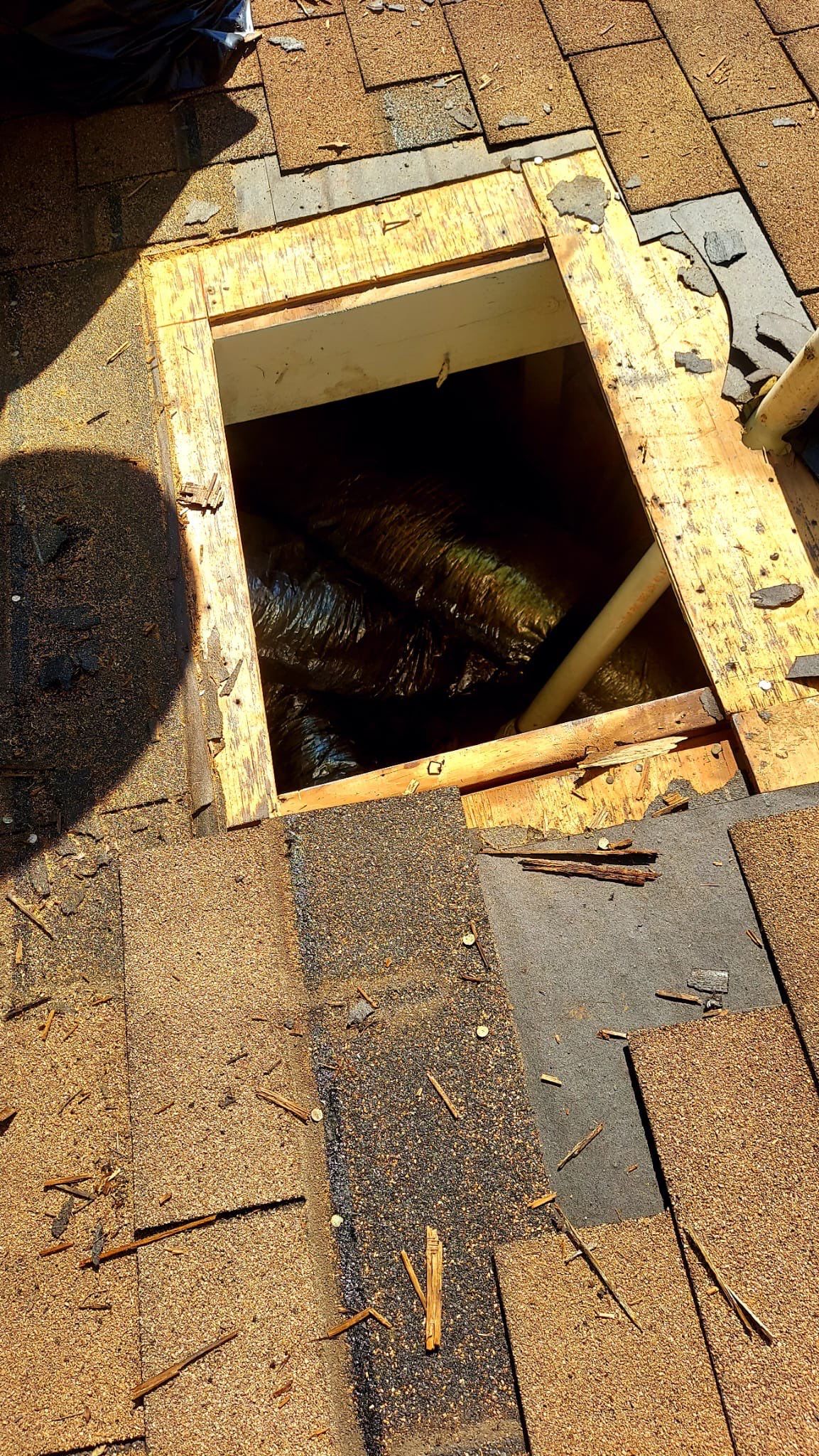Hail Damage using Owen's Corning Duration (Lifetime) Shingles by Roof Repair Company