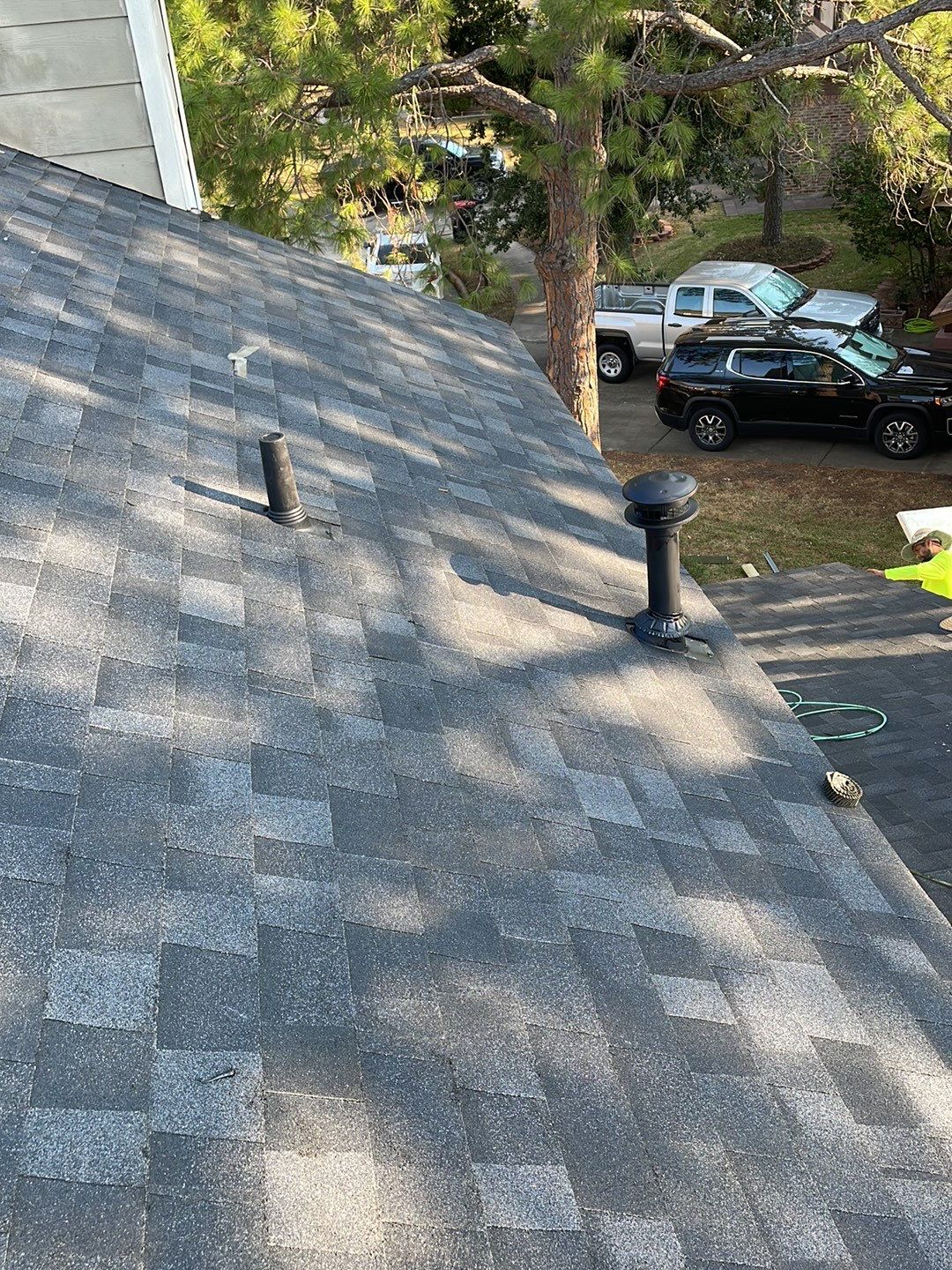 Customer approved through HOAIC to replace roof, paint trim, and repair window damage. by Roof Repair Services LLC