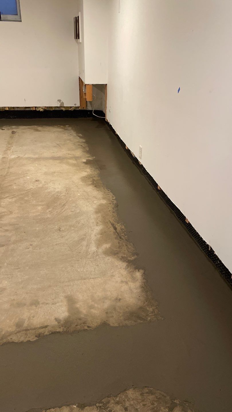 Drain tile & a sump pump for Ruth by Waterproofing Northeast