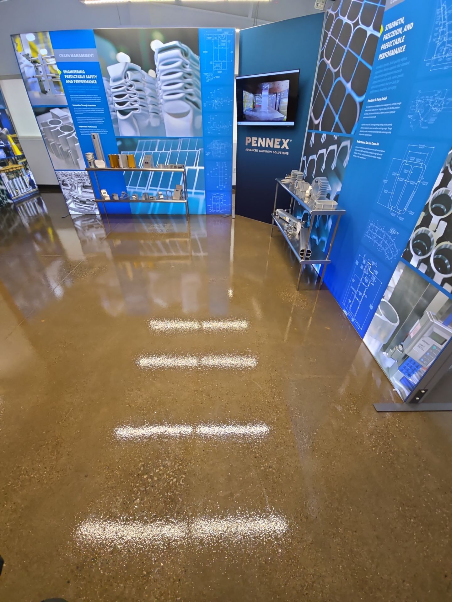 Showroom in Grind/Clear - Leetonia, OH by Alexander Concrete Coatings