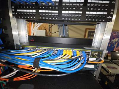 Structured cabling installation by CimaSolutions