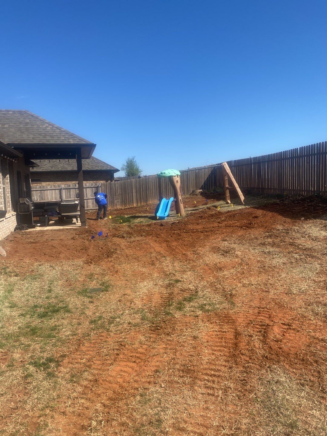 Retaining wall / Playground by Clays Services Inc