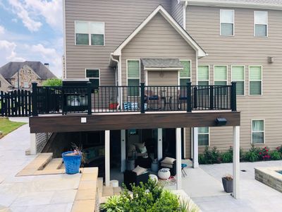 Composite Deck Installation and Railing Upgrade in Woodstock, Georgia