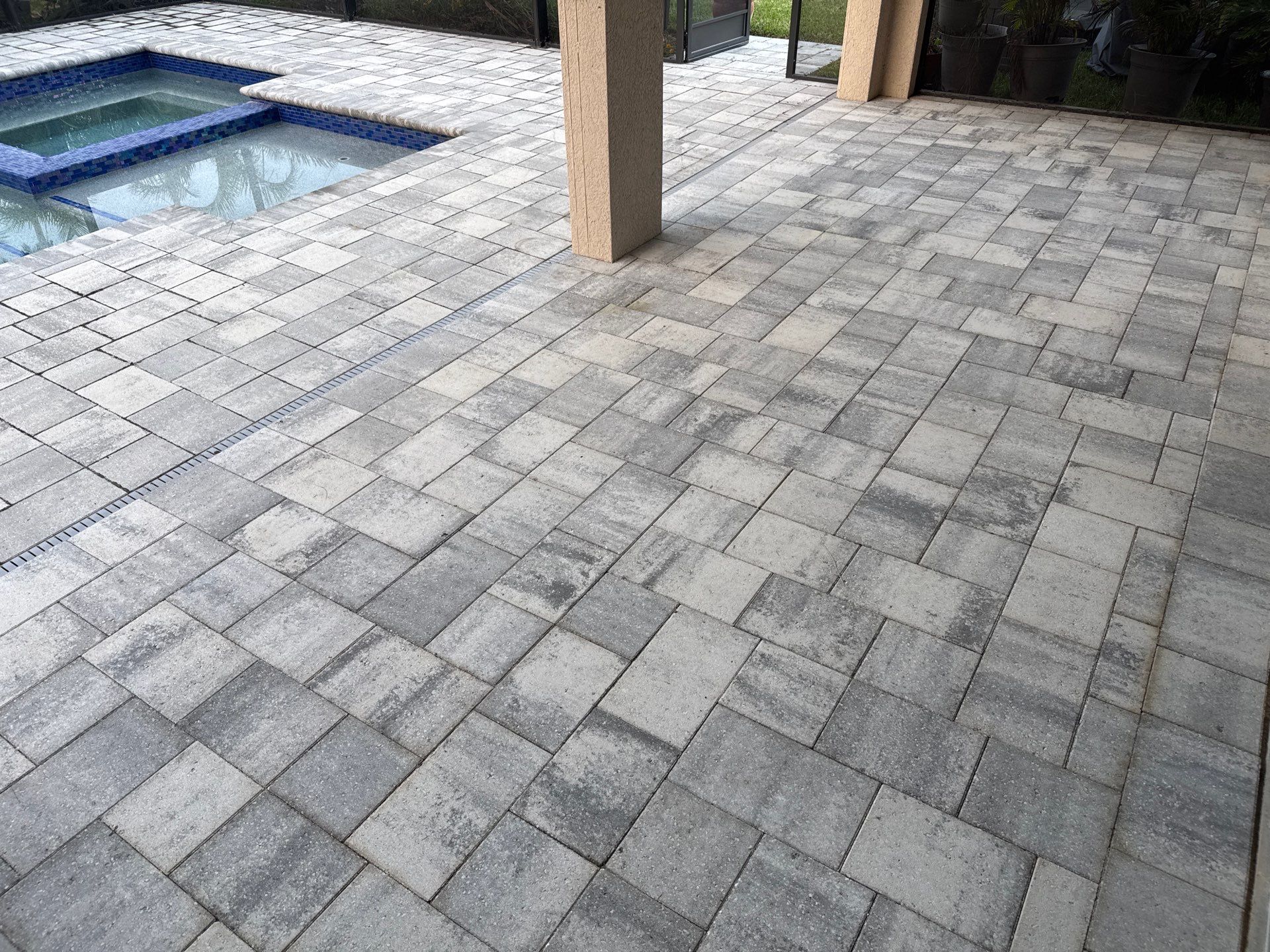 Paver Pool Deck Cleaning in Ellenton, FL by Sunshine AquaWash