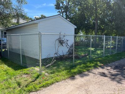 Galvanized Chain Link Fence Installation and Site Clearing in Waterloo