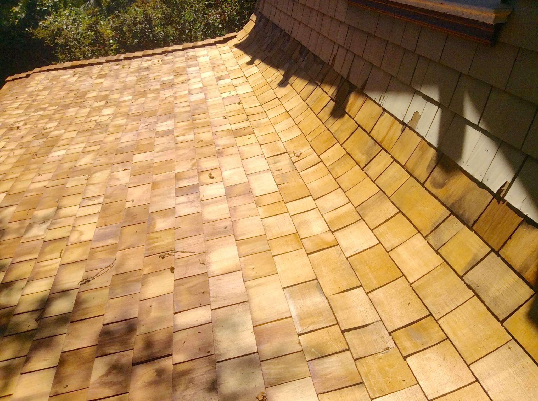 Custom Cedar Shake Roof Replacement for Saratoga Craftsman Home by Eastman Roofing & Waterproofing Inc.