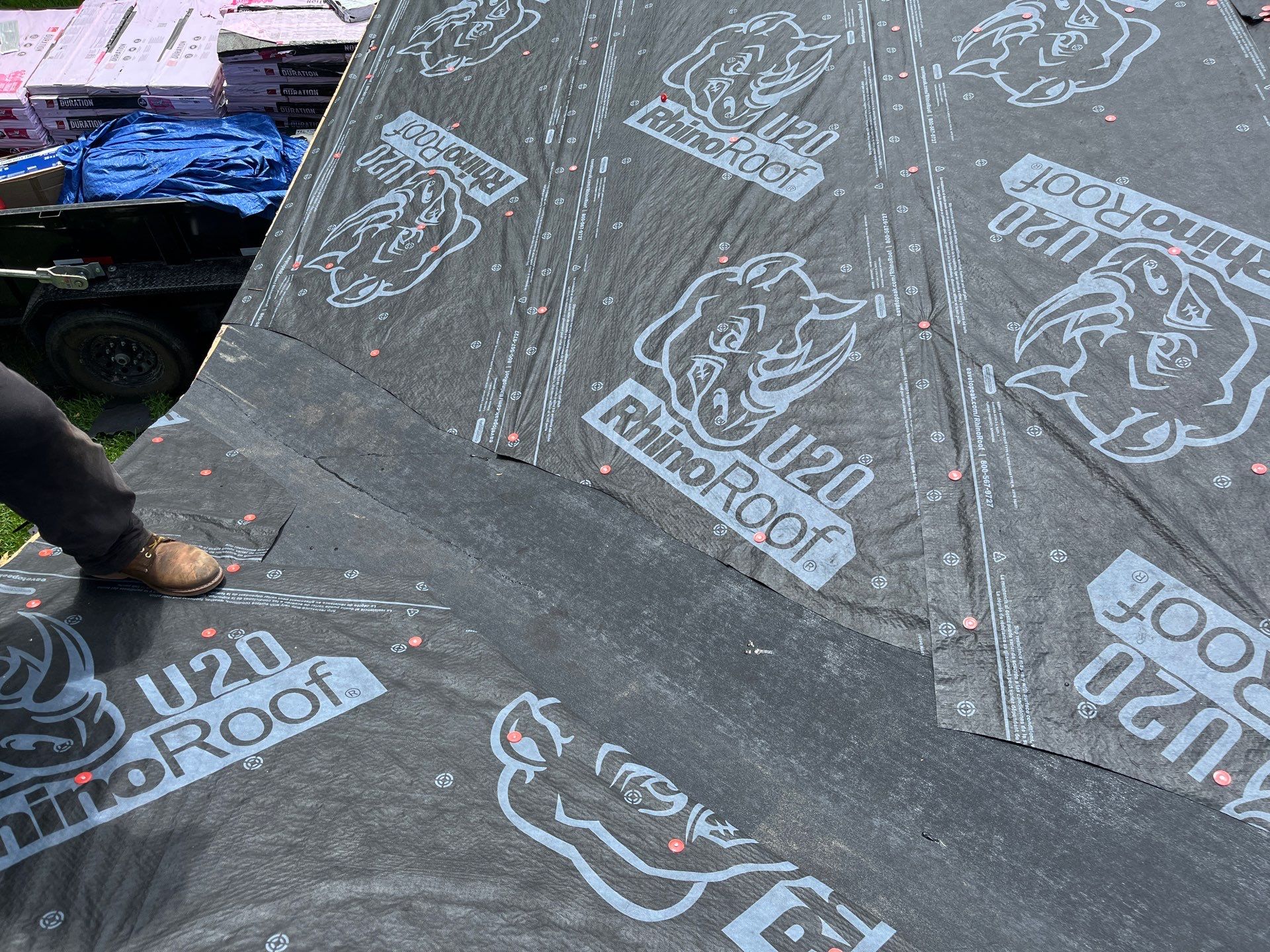 Residential Roofing Installation using Owen's Corning Duration (Lifetime) Shingles by Roof Repair Company
