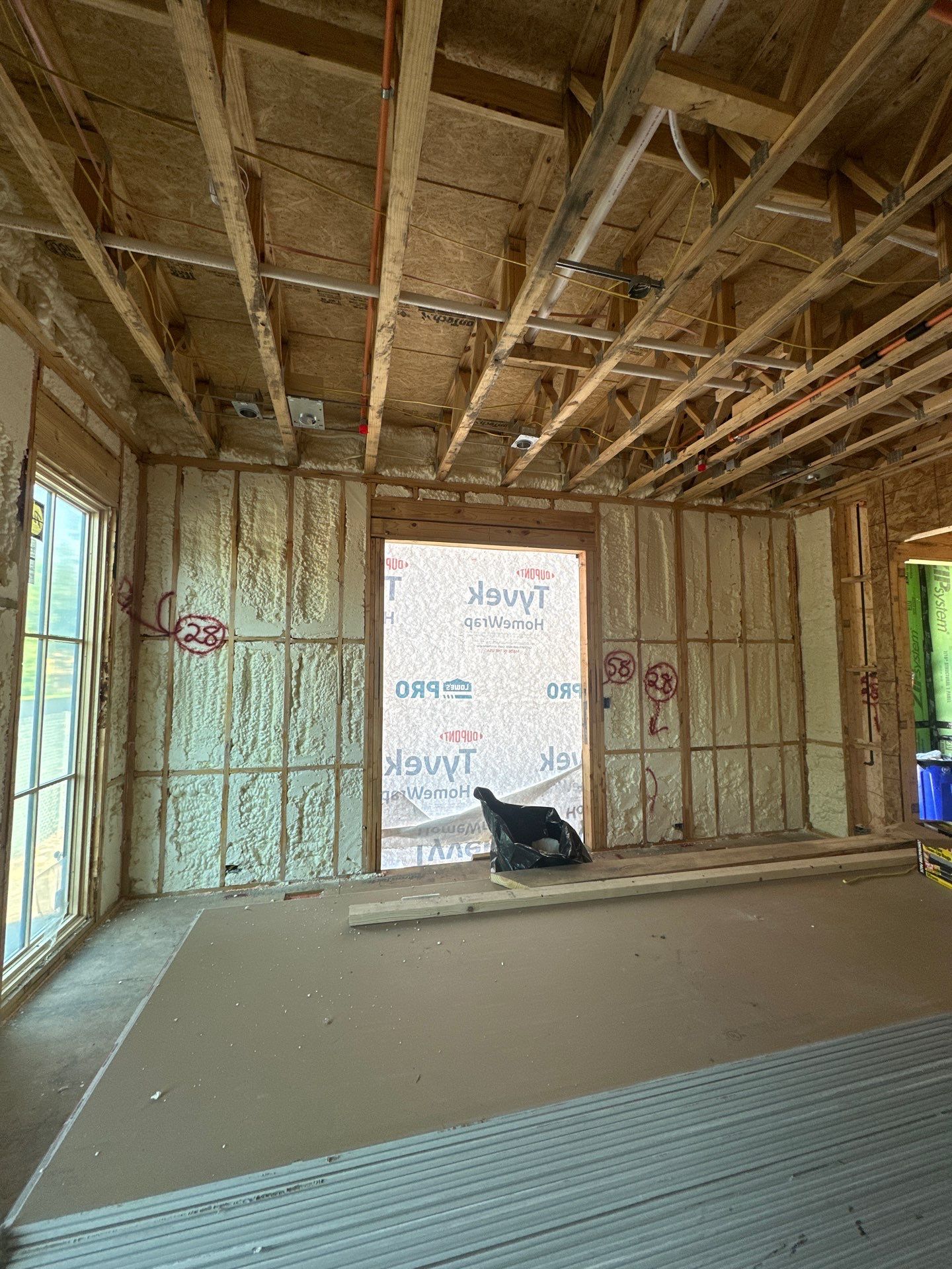 Full encapsulation open cell foam Dallas TX by Apex Insulation Solutions