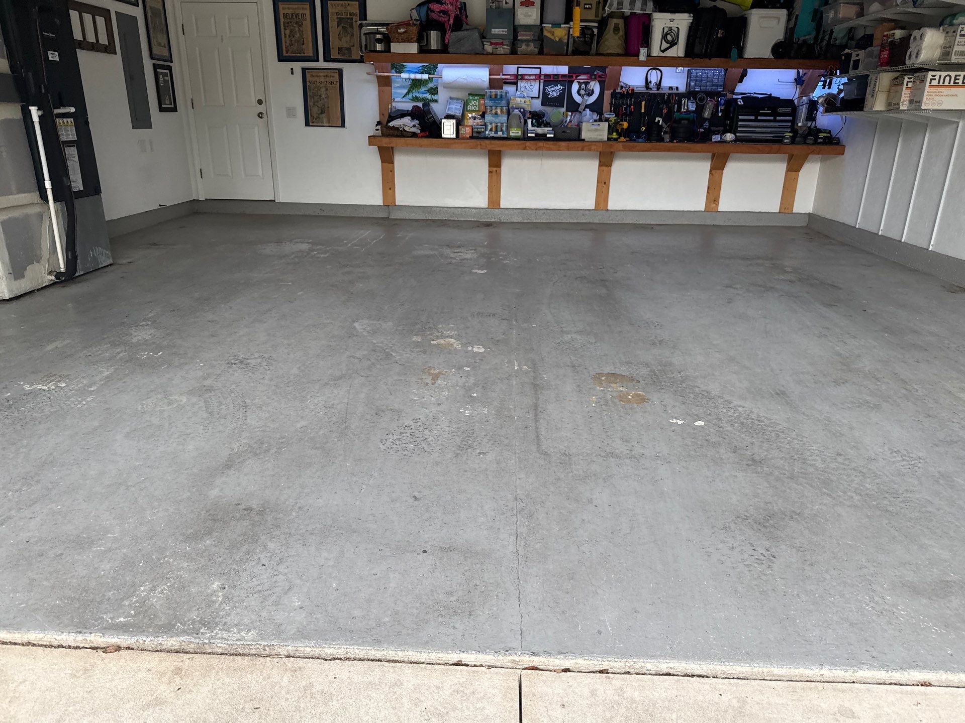 Garage Project in Newberry, FL in Tidal Wave by Cross Creek Concrete Coatings