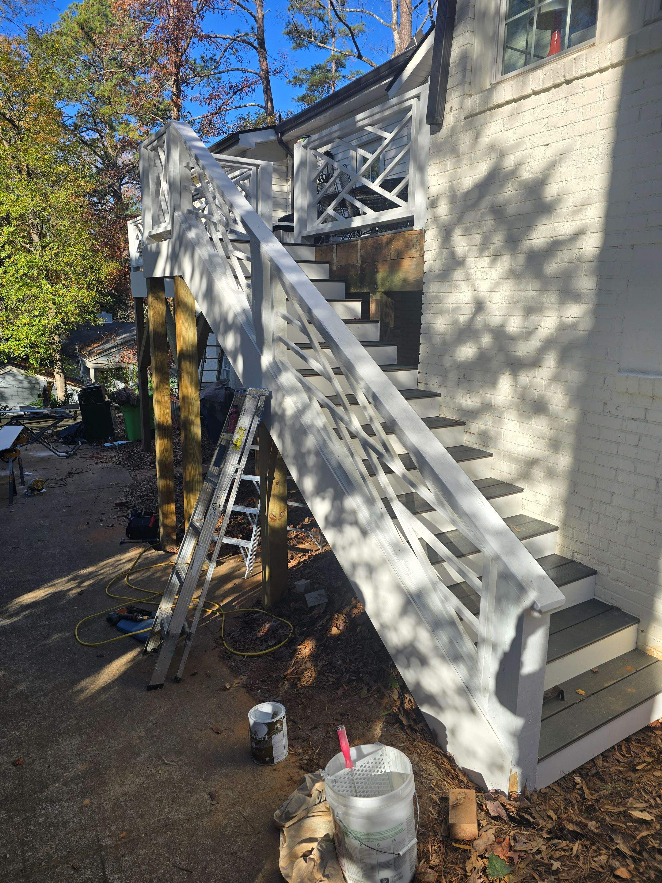 Custom Railings, Deck Support Installation, and Professional Deck Painting by Billy Weatherspoon Contractor