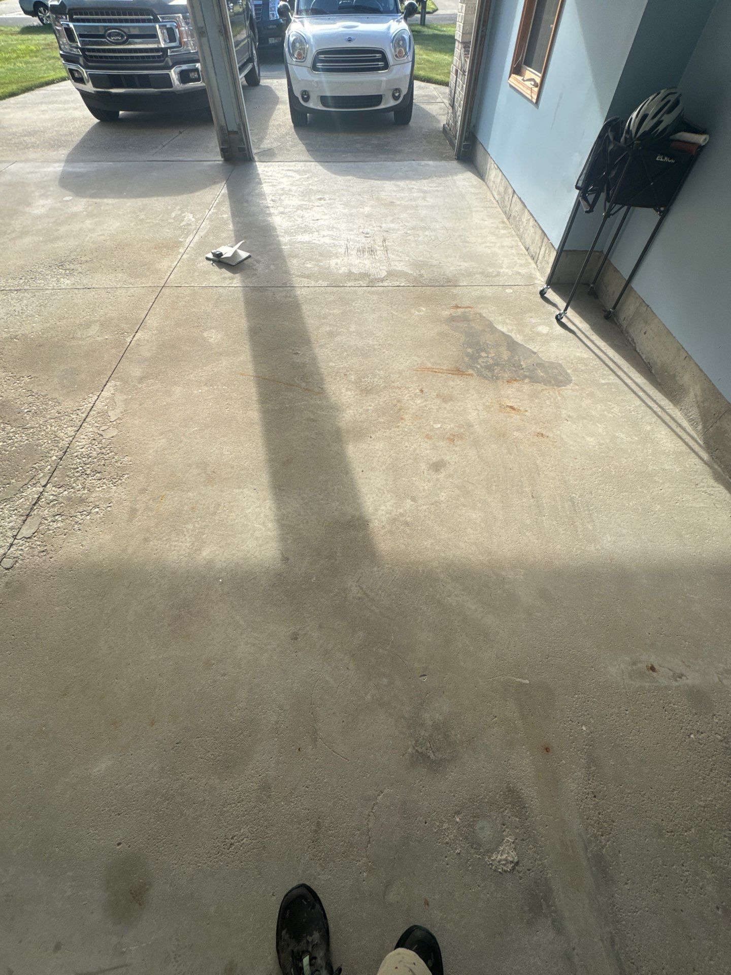 Custom Epoxy Flake Garage Floor Installation in Norton Shores by Gordon Painting