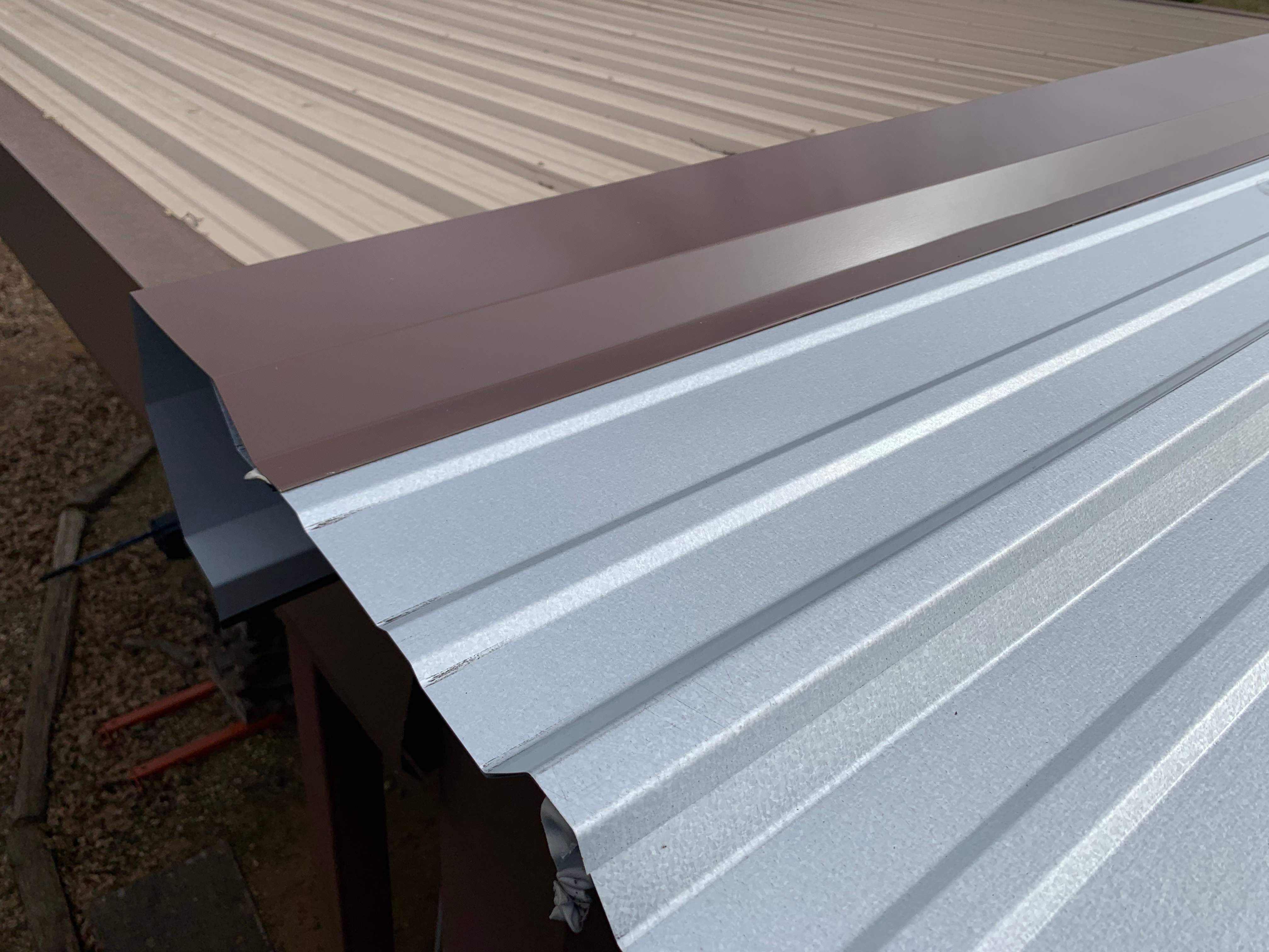 Install new R Panel Metal Roof at a Clients Farm house by First United Roofing & Construction