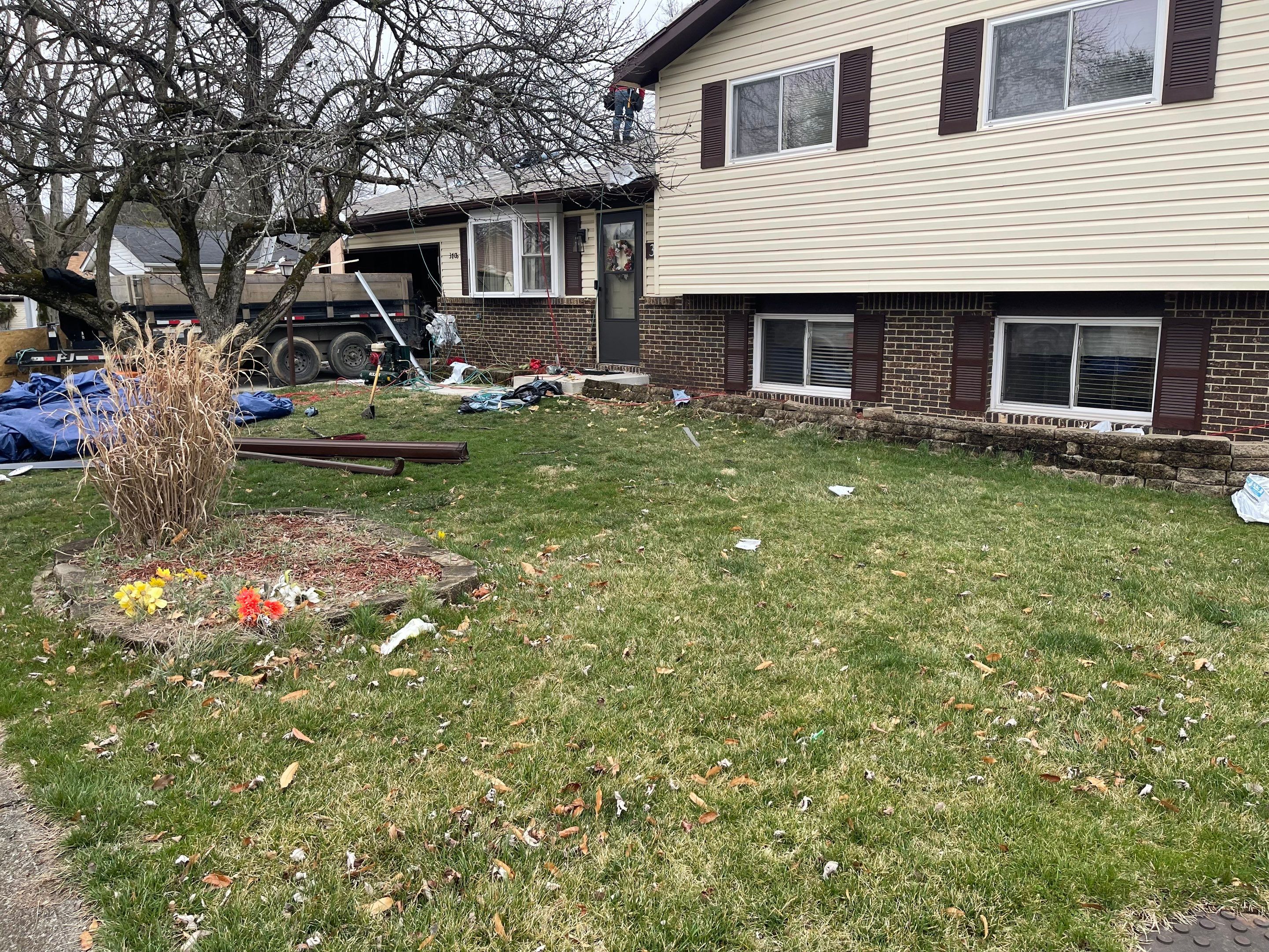Residential Roofing Installation using IKO dimensional shingles by SOS Home Ohio 