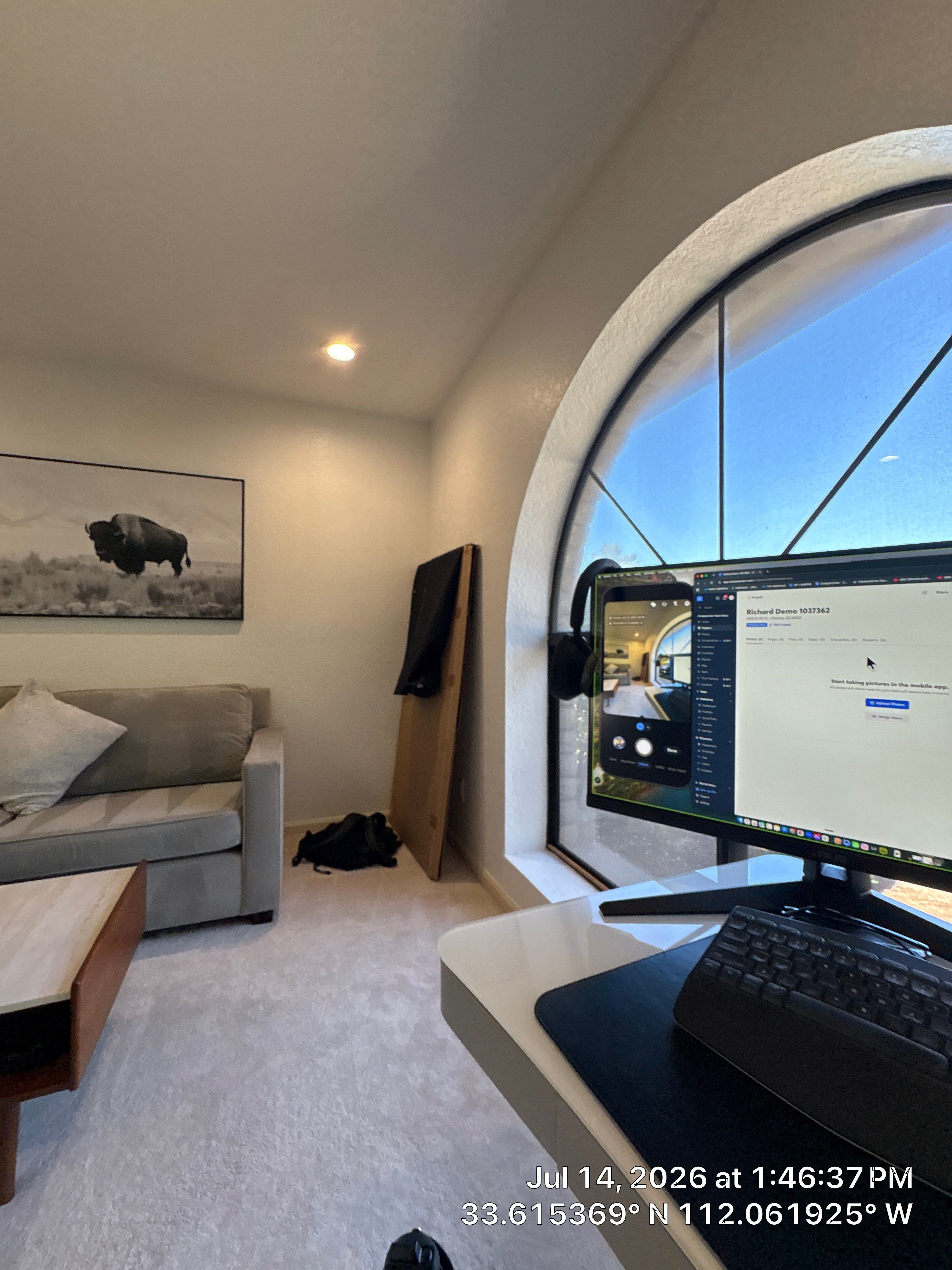 Modern Interior Remodel and Home Office Setup in Phoenix by CompanyCam Sales Demo