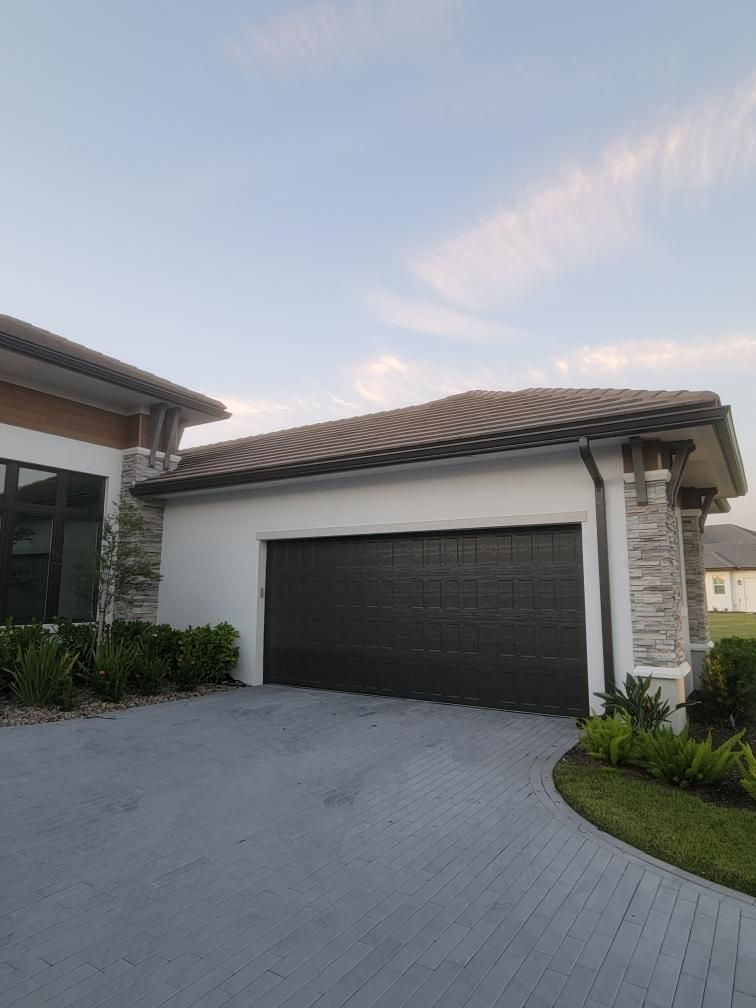 Bronze K-Style Gutters for Homes in Parrish FL by Gutter Professors