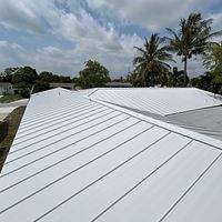 24ga 1.5" Mechanical Seam Regal White  by Total Roofing System The Metal Roof Experts