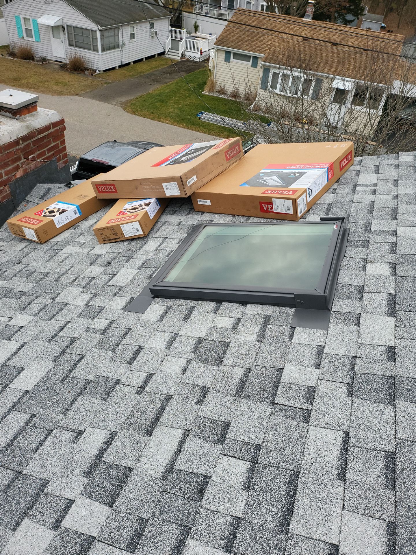 Residential Roofing Installation using Owens Corning TruDefinition Duration Sierra Gray by A Plus Exterior