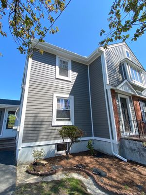 Gutter Installation using 5" K-Style Aluminum Gutter in Milton, MA
