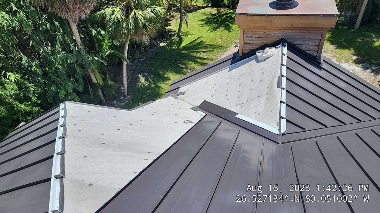 Metal Roof Repair using Metal Roof Panels by Aastro Roofing