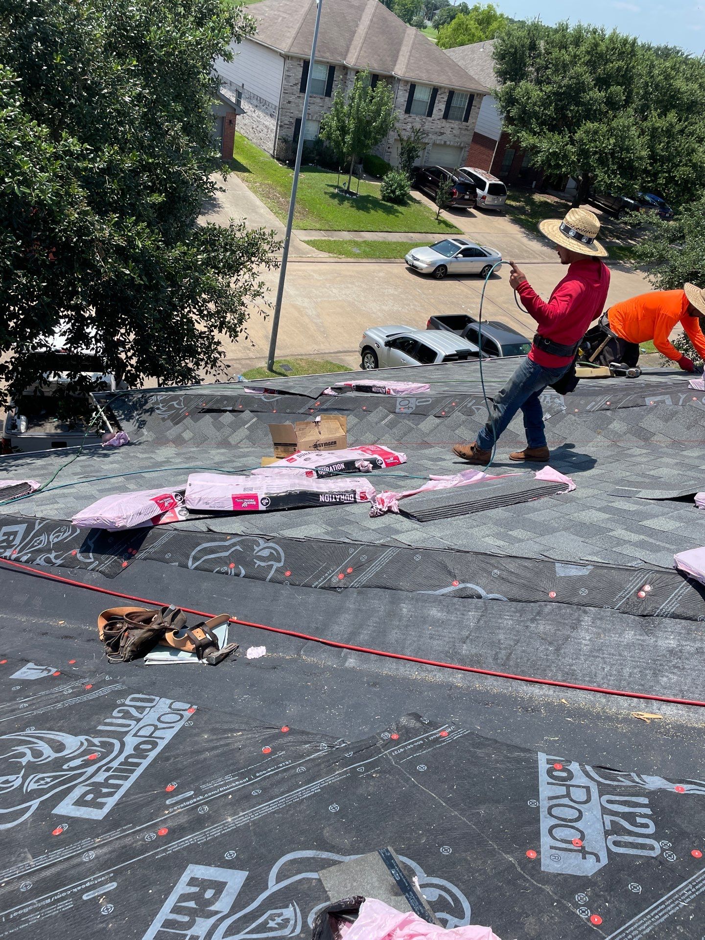 Residential Roofing Installation using Owen's Corning Duration (Lifetime) Shingles by Roof Repair Company