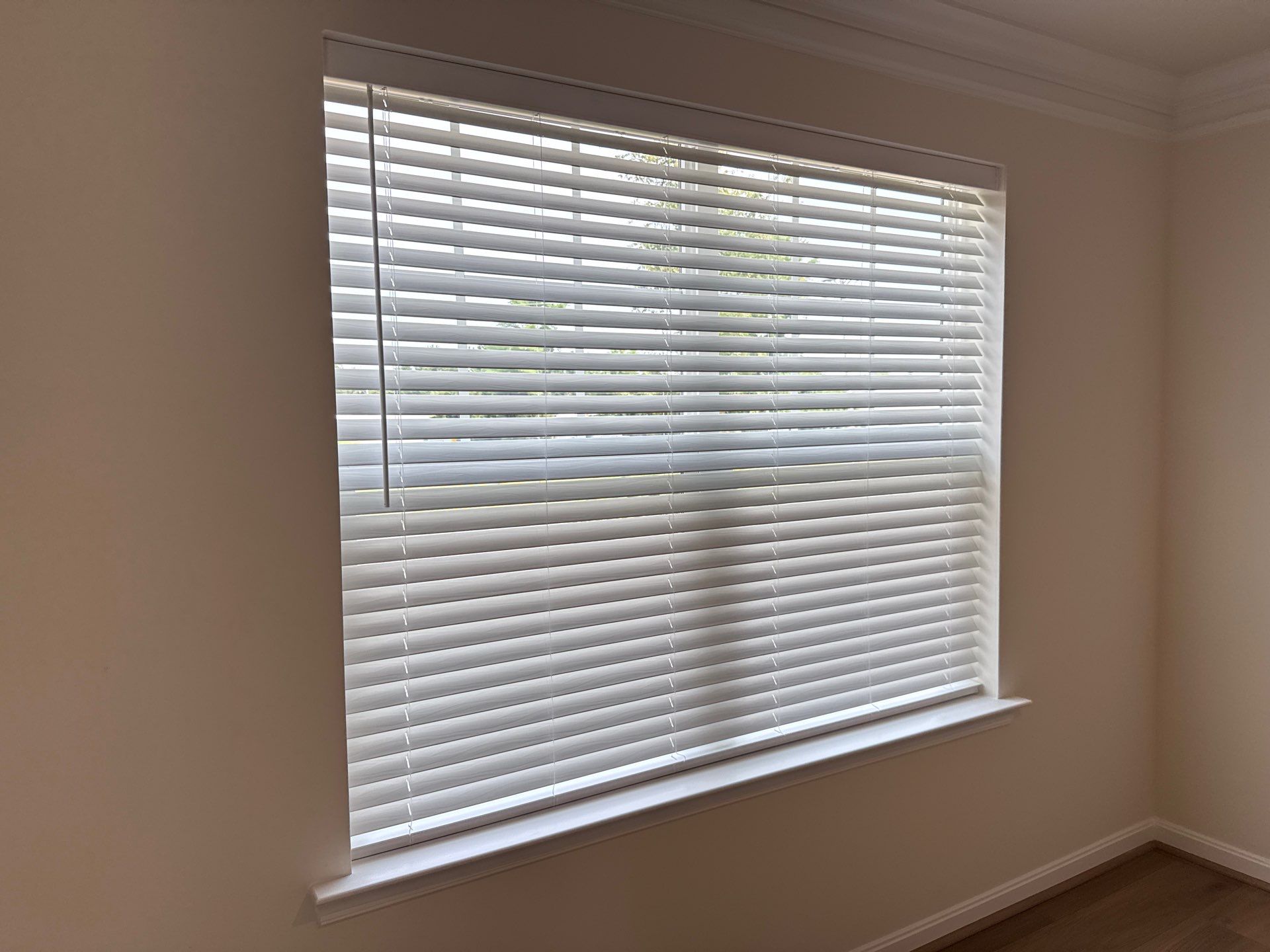 Faux Wood Blind Project in Dunkirk, MD by Southern Maryland Custom Blinds