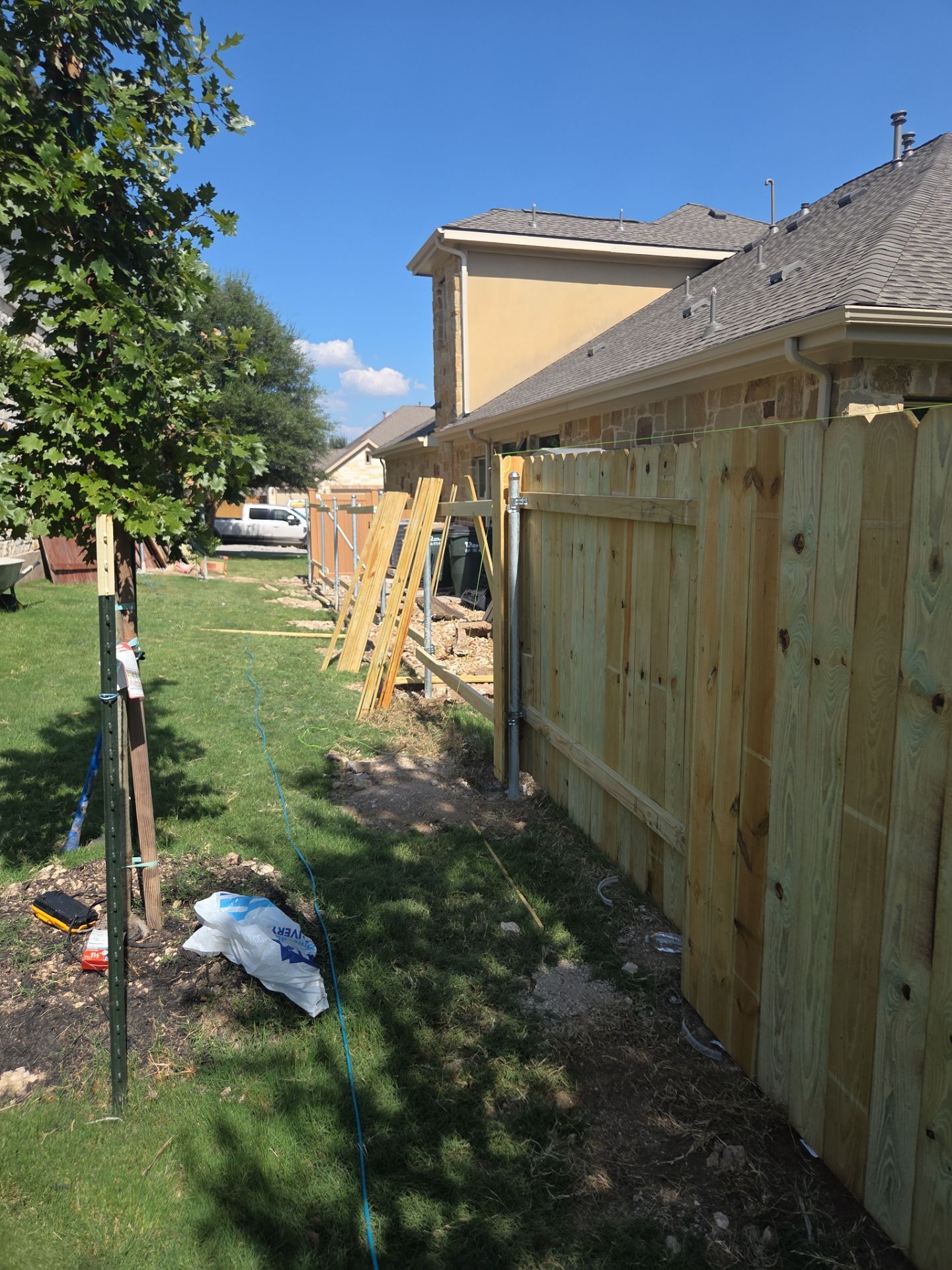 Residential Wood Fence in Austin by RoofsOnly.com