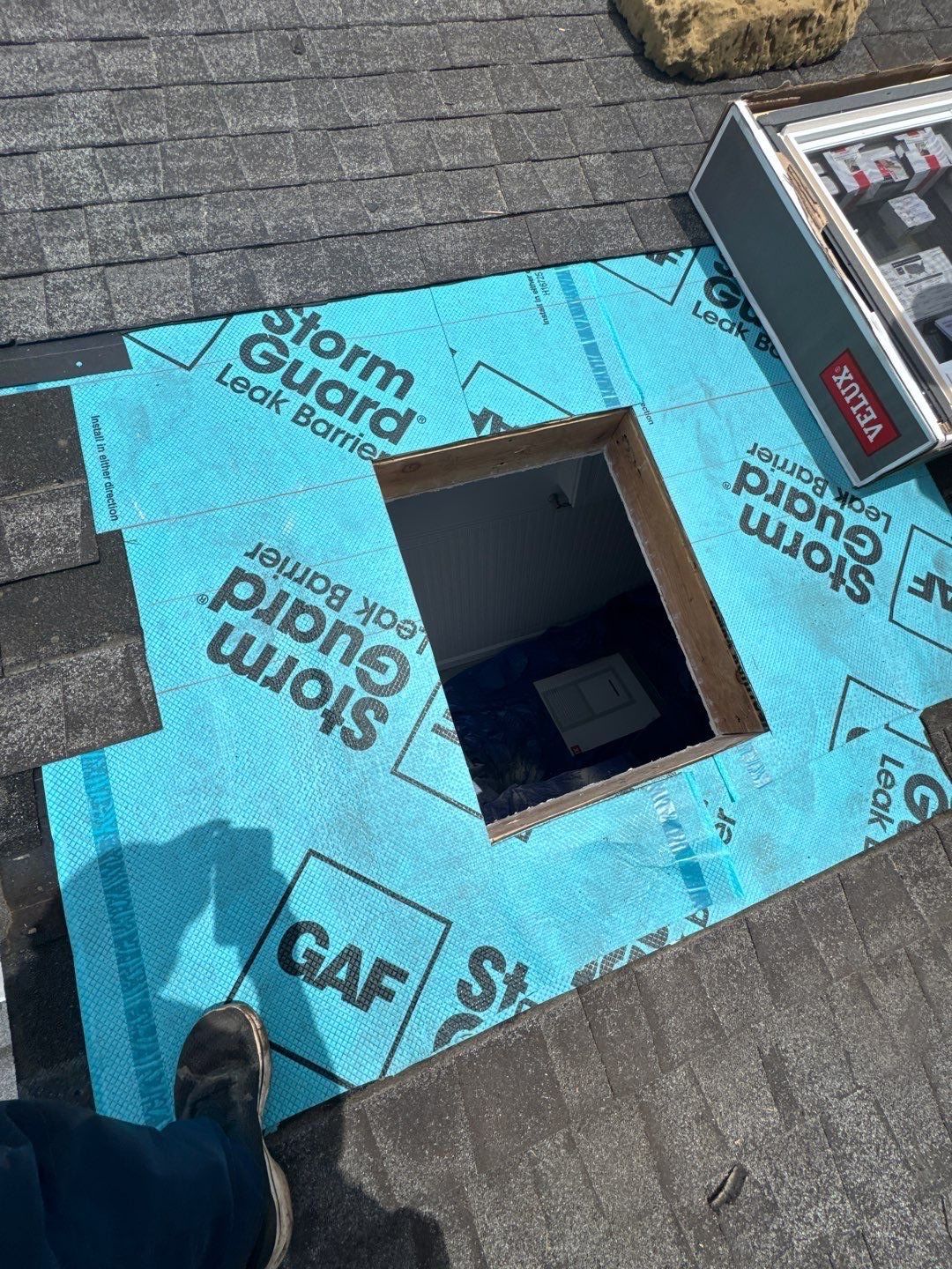 DiGIorgi does a new Velux Skylight in Stratford, CT by DiGiorgi Roofing and Siding Inc