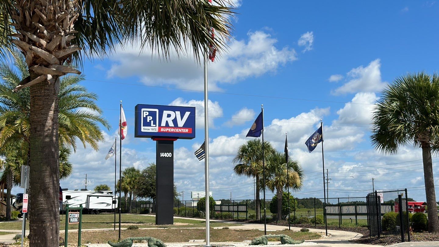 Pylon Sign for PPL Motorhomes by SignCrafters