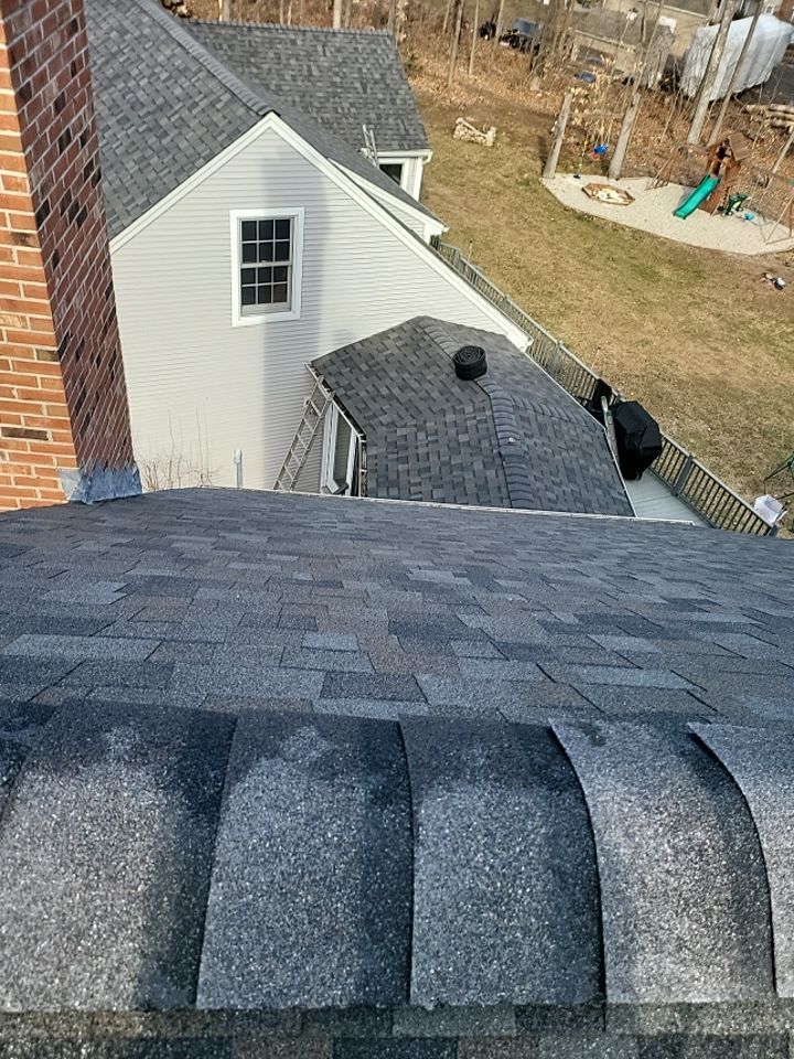 Residential Roofing Installation using Owens Corning TruDefinition Williamsburg slate by A Plus Exterior