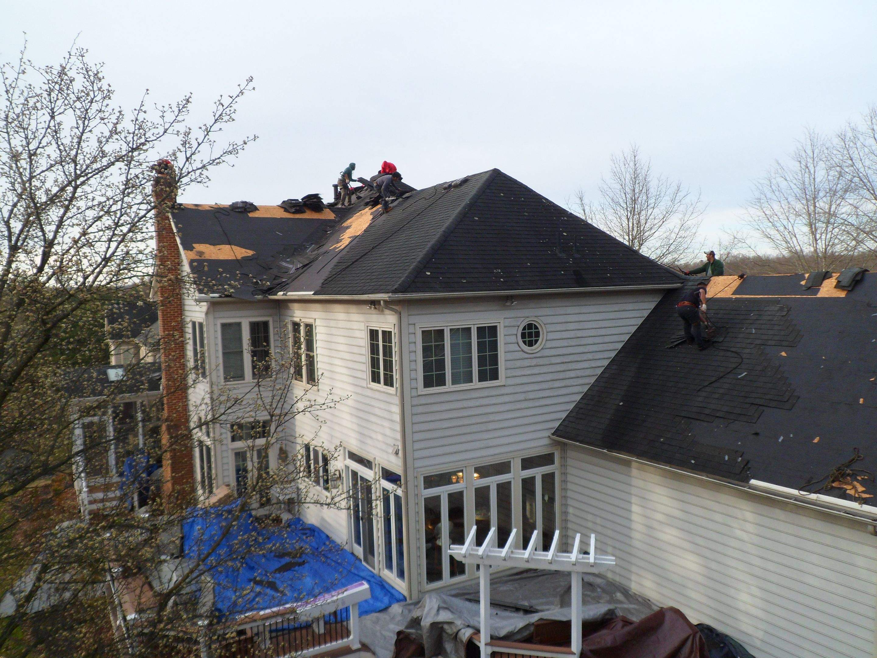 New Roof Installation & New Gutters and downspouts  by Alpha Design Services