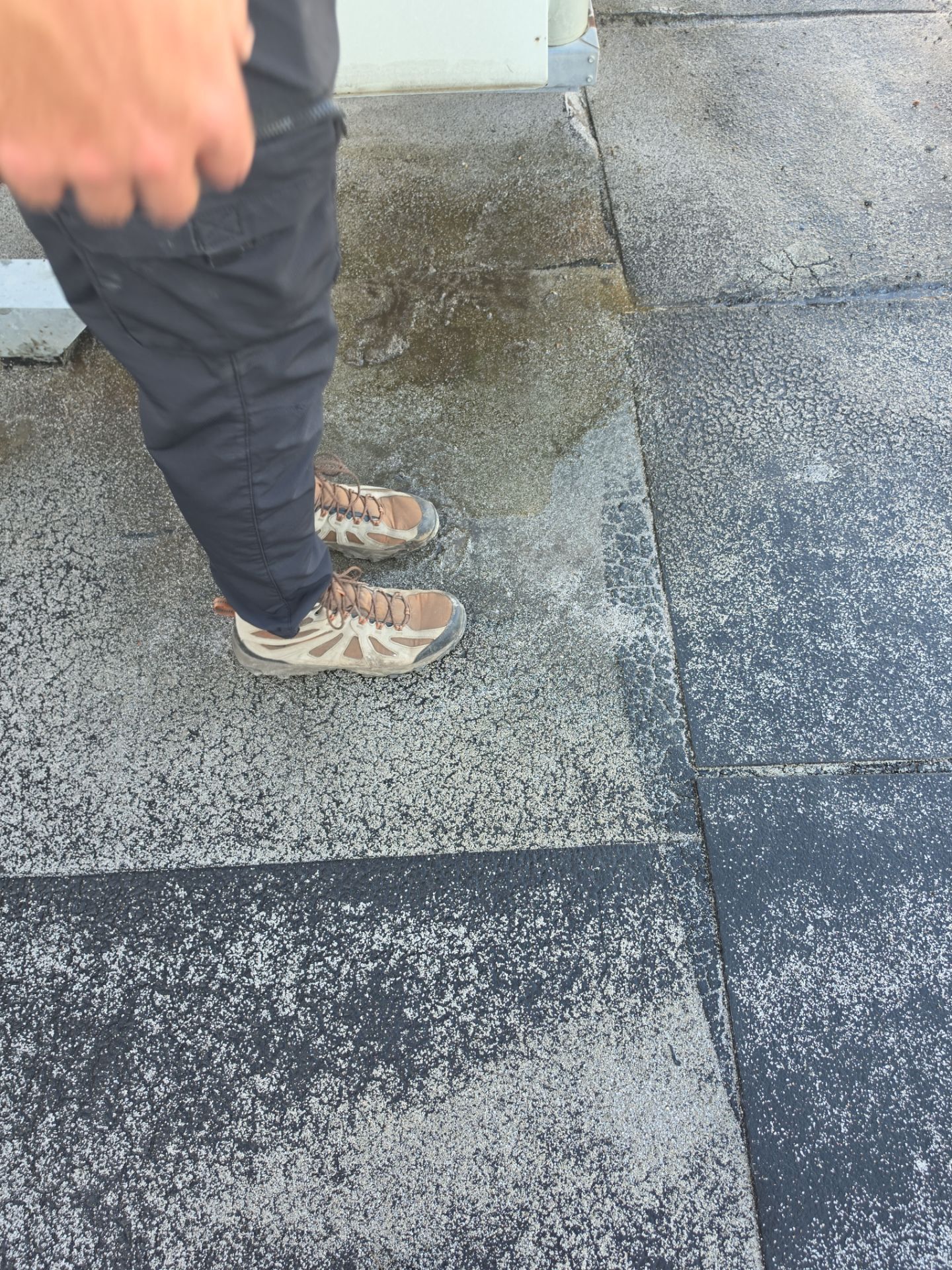 Modified Bitumen repairs.. a couple thousand dollars can save TENS of thousands and greatly prolong the life of your roof. by REPS Austin Area Roofer
