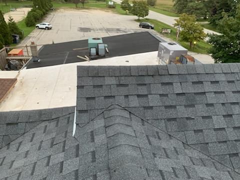 Restaurant Roof Replacement with Atlas Castlebrook Shingles in Pewter Grey by Gellings Roofing & Siding