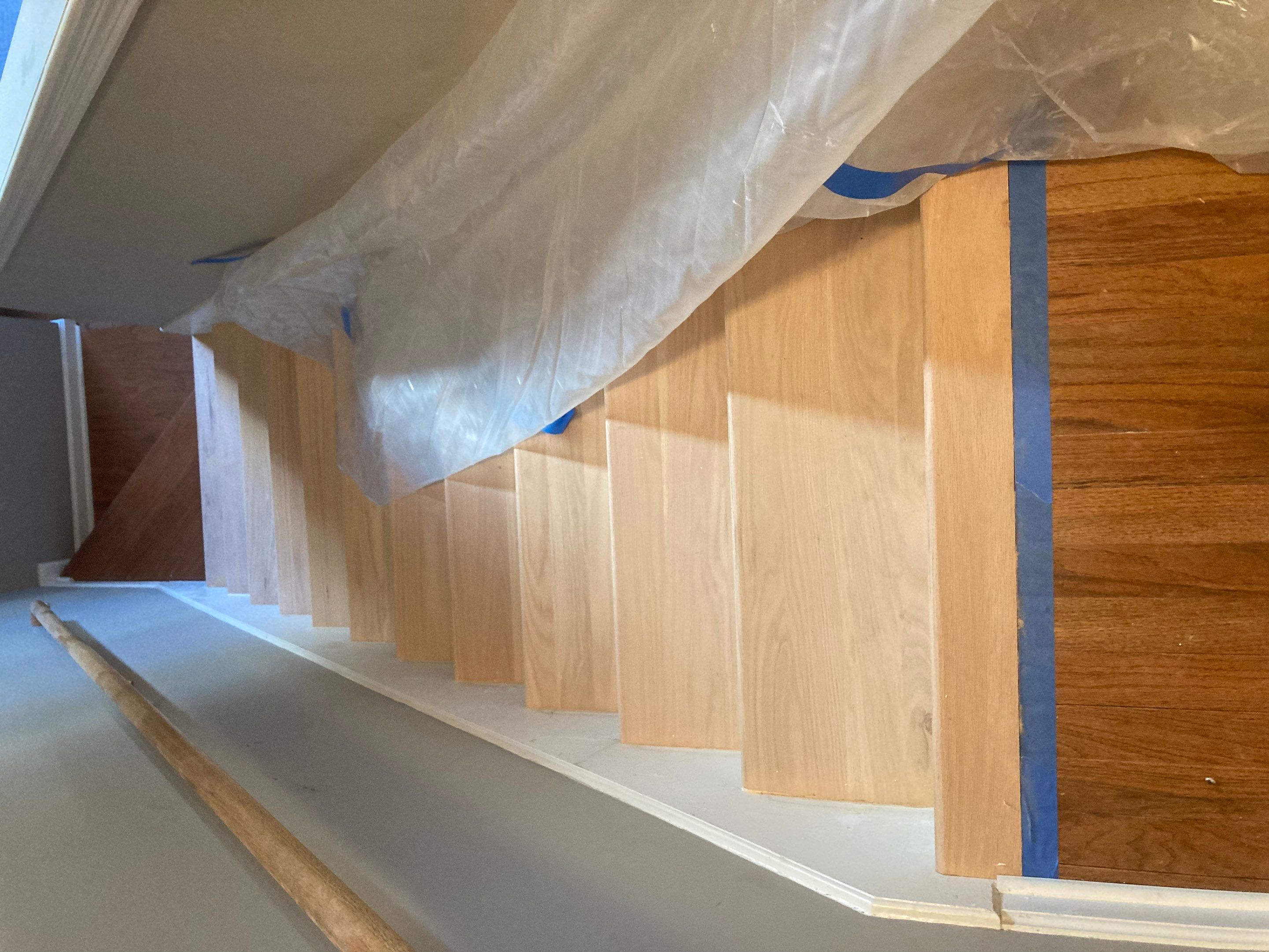 Stair treads install/refinish by Footprints Floors of Nashville