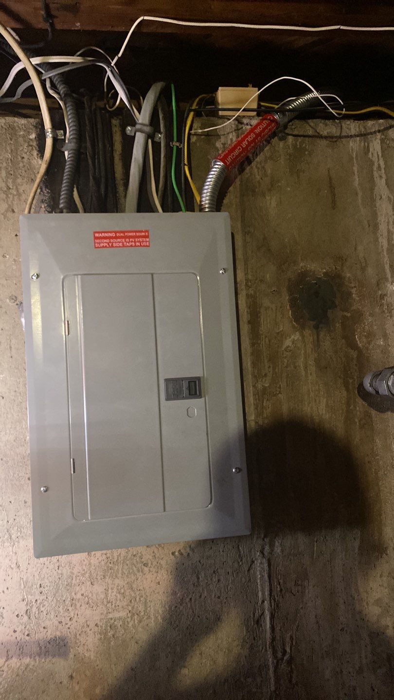 Solar Panel Installation with Exterior Service Change by Infinity Solar Systems